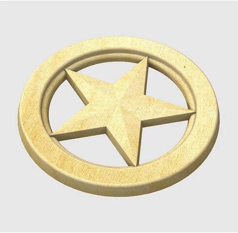 Home Decor - Star of Texas Unishished Wood Icon in Saudi Arabia