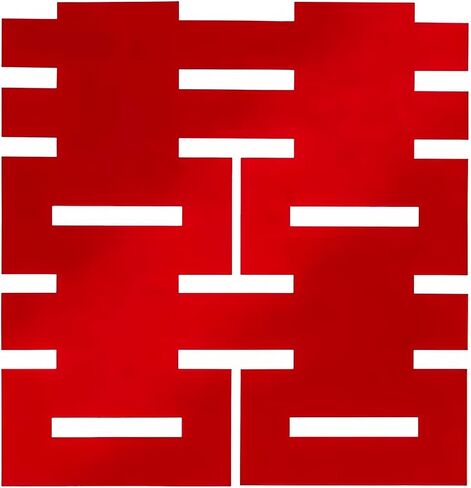 5thousandyears 47-Inch Extra Large 'Double Happiness' Wall Decoration - Living Room and Bridal Décor, Non-Woven Fabric Materia, Special Party Decorations, Chinese Wedding, Meaning Infinite Happiness in Saudi Arabia
