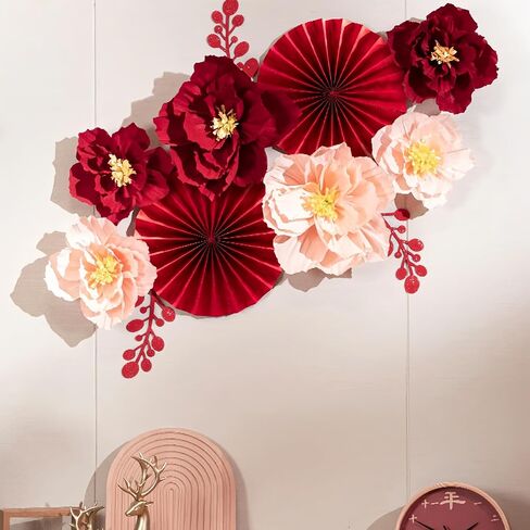 5thousandyears 47-Inch Extra Large 'Double Happiness' Wall Decoration - Living Room and Bridal Décor, Non-Woven Fabric Materia, Special Party Decorations, Chinese Wedding, Meaning Infinite Happiness in Saudi Arabia
