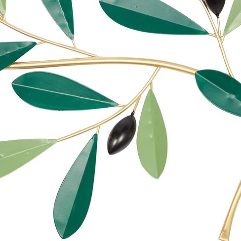 Deco 79 Metal Leaf Wall Decor, 46" x 2" x 16", Green in Saudi Arabia