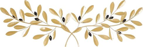 Deco 79 Metal Leaf Wall Decor, 46" x 2" x 16", Green in Saudi Arabia