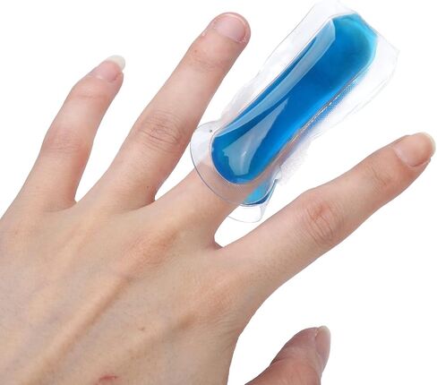Finger Ice Pack, 3.1in Length Finger Toe Ice Pack Brace Reusable Hot and Cold for Trigger Mallet Broken Finger Lightweight Toe Tip Gel Ice Pack for Women Men Hot Cold Packs Ice in Saudi Arabia