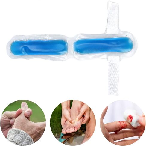 Finger Ice Pack, 3.1in Length Finger Toe Ice Pack Brace Reusable Hot and Cold for Trigger Mallet Broken Finger Lightweight Toe Tip Gel Ice Pack for Women Men Hot Cold Packs Ice in Saudi Arabia