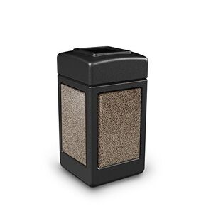 Commercial Zone Stonetec Series 42-Gal Panel Color: Black and Brown, Square (DCIMKG284)