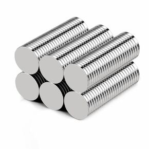 Thin Disc Magnets 3/8x1/32 Round - Magnetic Sticker Craft Scrapbook Holder Office Fastener Circular Flat 10x1mm Magnet Disk (50 Pack)