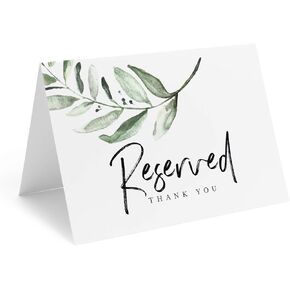 علامات محفوظة لمجموعات Bliss لحفلات الزفاف، بطاقات طاولة محفوظة 4x6، بطاقات إعداد الطاولة، حزمة من 10 in Kuwait