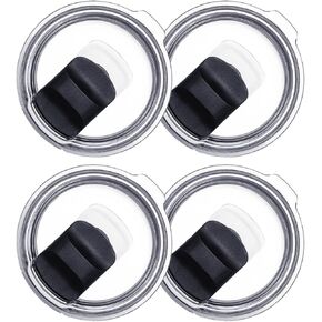 4 Pack 20 oz Magnetic Tumbler Lid, 20 oz Replacement Lid for Yeti Lids Compatible with YETI Rambler or Old Style Rtic Coffee Tumbler, Magnetic Spill Proof Tumbler (20oz, Count, 4)
