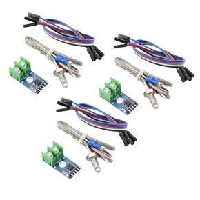 3 Sets of DC 3-5V Max6675 Module Set M6 Type Screw + K Type Thermocouple Temperature Sensor + Cable Cord