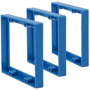 3-Pack 1/2" Double Gang Receptacle Outlet Box Extender - Electrical Outlet Extender for Electrical Box and Electrical Outlet Switches - UL Listed - Made in U.S.A.