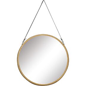 Deco 79 Metal Room Wall Mirror Entryway Mirrors with Hanging Rope, Set of 5 Wall Mounted Mirrors 22", 22", 20", 19", 19"H, Gray