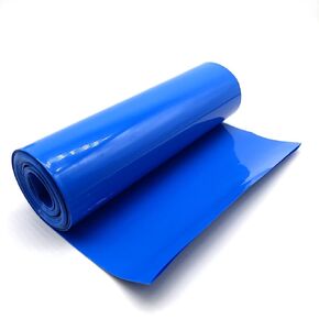 200mm(7.9in) Width PVC Heat Shrink Wrap Tube 18650 21700 26650 Lithium Battery DIY Battery Pack 3M(9.9ft) Length Blue