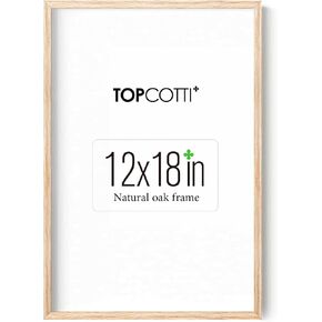 8x10 Oak Wood Picture Frame，Thin Border 8x10 Natural Solid Wood Photo Frame，Poster Frame Wall and Tabletop Photo Frame