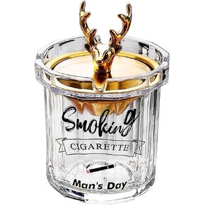 منفضة سجائر مع غطاء للسجائر، منافض سجائر زجاجية إبداعية عديمة الدخان والرائحة ومضادة للرياح للمنزل والمكتب والمكتب الخارجي والشرفة الخارجية in Kuwait