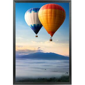 13x24 Picture Frame Solid Wood 13x24 Poster Frame for Wall 13x24 Photo Frames Family Black (T22B1324)