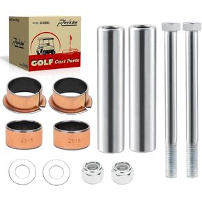 Roykaw EZGO TXT/PDS Kingpin Spindle Bushing Kit for 2001-Up Golf Cart Models, Replaces OEM # 70648-G01, 70745-G01, 614034