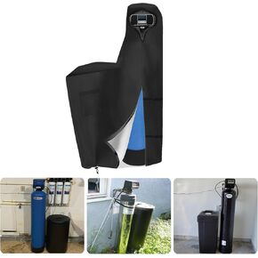 Bitubi Heavy Duty Water Softener Tank Jacket,Outdoor Insulated Water Softener Tank Cover to Prevent Sweating (10x54, Black)