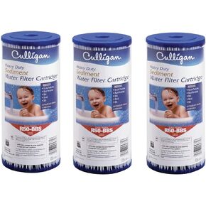 Culligan R50-BBSA Whole House Heavy Duty Water Filter Cartridge, 24,000 Gallons, 3 Pack