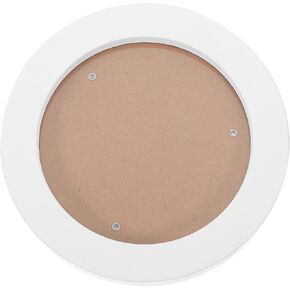 PRETYZOOM Round Photo Frame, 5 Inches Wooden Round Picture Display Frame Simple Circular Photo Holder Wall Hanging Decorative Photo Frame for Living Room Bedroom