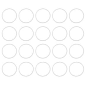 X AUTOHAUX Silicone O-Rings, 45mm OD 38.8mm ID 3.1mm Width VMQ Seal Gasket for Compressor Valves Pipe Repair, White, Pack of 20