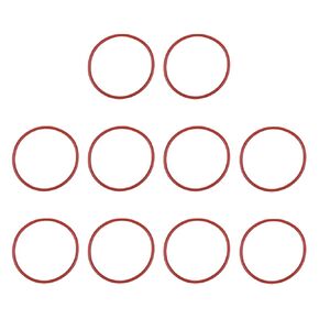 MECCANIXITY Silicone O Rings 1.1" ID, 1.22" OD, 1/16" Width Rubber Washers 50A Durometer VMQ Seal Gasket for Plumbing Faucets Pipe Repair, Red, Pack of 10