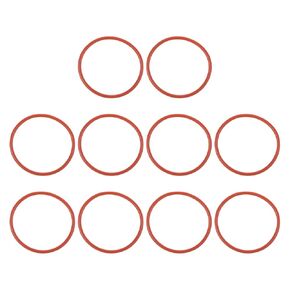 MECCANIXITY Silicone O Rings 0.98" ID, 1.1" OD, 1/16" Width Rubber Washers 50A Durometer VMQ Seal Gasket for Plumbing Faucets Pipe Repair, Red, Pack of 10