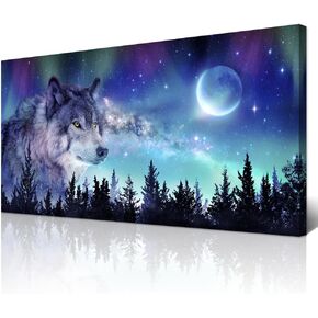 Wapluam Canvas Wall Art For Living Room Wall Decor For Bedroom Blue Sea Beach Scenery Wall Paintings Poster Prints Artwork Office Decorations Ocean Seascape Pictures Modern Room Home Decor 40X20 in