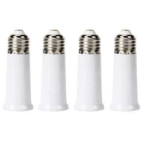 E26 Socket Extender, E26 to E26 Lamp Socket, 9.5CM/3.74 Inch Socket Extension Adapter,E26 to E26 Lamp Bulb Socket Extension, Lamp Holder Adapter (4 Pack)