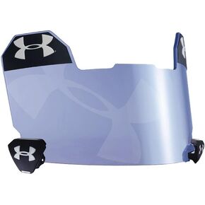 Under Armour Standard Football Helmet Visor with Hologram, Grey/Blue