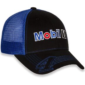 NASCAR 2022 Vintage Sponsor Trucker Mesh Adjustable Hat Cap-Black-Kevin Harvick #4