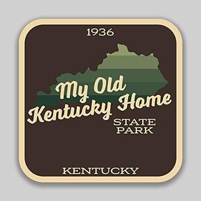 My Old Kentucky Home State Park Kentucky Vinyl Decal Sticker Car Window Bumper 4-Inches 4-Inches Premium Quality UV Protective Laminate SPS01117