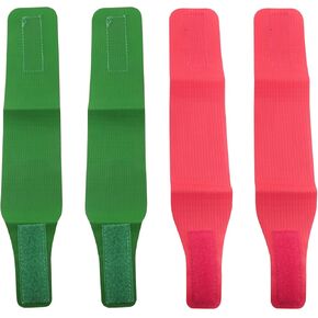 2 Pairs Wrestling Ankle Straps 1 Pair Red 1 Pair Green Essential Tools for Wrestling Sports and Fitness Hook and Loop Wrestling Matches Training Events Coaches Referees