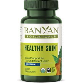 Banyan Botanicals Healthy Skin – Organic Skin Supplement – for Radiant and Healthy Looking Skin – 90 Tablets – Non-GMO Sustainably Sourced Vegan