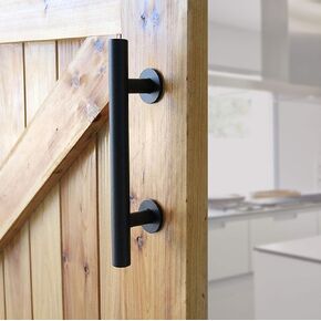 Heavy Duty Barn Door Handle Set, Large Rustic, for Gates Garages Sheds Furniture (Aluminum 12" Handle)