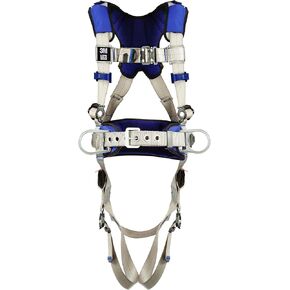 DBI-Sala 3M DBI-SALA ExoFit X100 Comfort Construction Positioning Safety Harness, OSHA, ANSI, 3 D-Ring Connections, Quick Connect Chest and Leg Buckles, 1401091, Medium