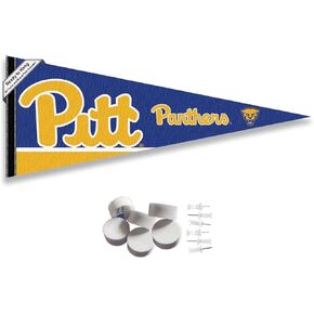 Pittsburgh Panthers Pennant Flag and Wall Tack Mount Pads