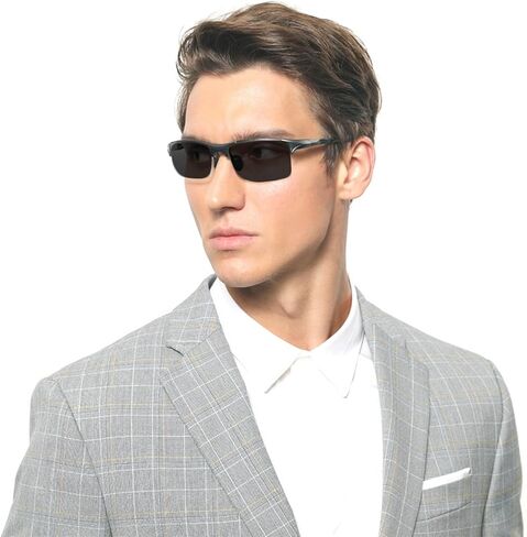 Full lens Polarized Reader Sunglasses for Men Women Wrap Around Sports Sun Reading Glasses in Saudi Arabia