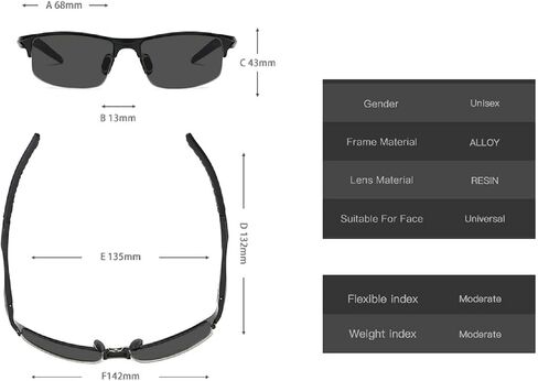 Full lens Polarized Reader Sunglasses for Men Women Wrap Around Sports Sun Reading Glasses in Saudi Arabia