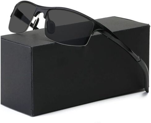 Full lens Polarized Reader Sunglasses for Men Women Wrap Around Sports Sun Reading Glasses in Saudi Arabia