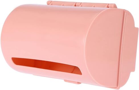 Trash Bag Storage Box, 3 Colors Back Adhesive Wall Mount Trash Garbage Plastic Bag Storage Box Organizer Rack for Home Kitchen Bathroom(Pink) in Saudi Arabia