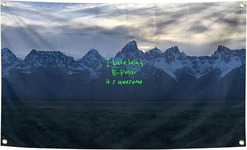 Generic 3x5 FT Kanyeye Rapper Music Tapestry For College Dorm Room Decor, Man Cave, Bedroom, Parties, Gifts (8) in Saudi Arabia