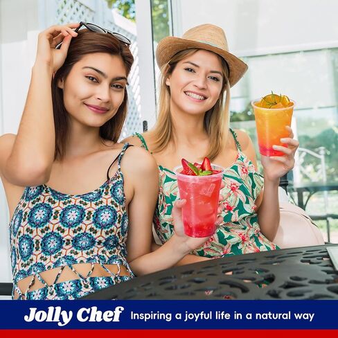 JOLLY CHEF 390 Pack 12 oz Clear Plastic Cups,Disposable Cups Drinking Cups for Ice Coffee,Milkshake, Cold Drinks in Saudi Arabia