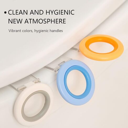 4PCS Toilet Seat Lifter Handle Multiple Colour Self-Adhesive Toilet Seat Cover Lifter in Saudi Arabia