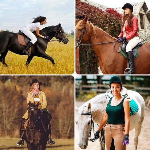 Horse Riding Gloves Equestrian Women Mesh Breathable Lightweight Color Pair, Ladys Comfortable Grip for Summer in Saudi Arabia