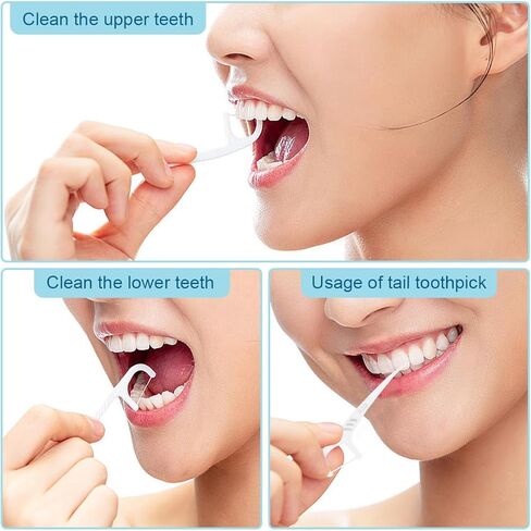 300 قطعة من خيط تنظيف الأسنان لتقويم الأسنان مع موزع خيط تنظيف الأسنان، خيط تقويم الأسنان لأسنان الأطفال والكبار، خيط تنظيف الأسنان، خيط تنظيف الأسنان الفائق، 50 كيسًا (عبوة من 6 قطع) in Kuwait