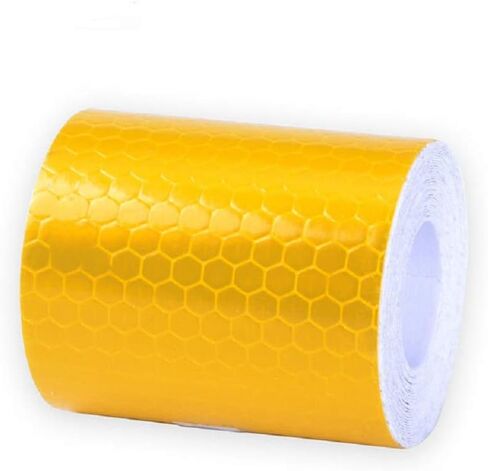 Reflective Tape 3 Rolls Safety Warning Tapes Red/White/Yellow/Reflector Conspicuity Caution Warning Sticker High Intensity Durable Waterproof Sticky Enough（ 2 inch × 3.28 Yard） in Saudi Arabia