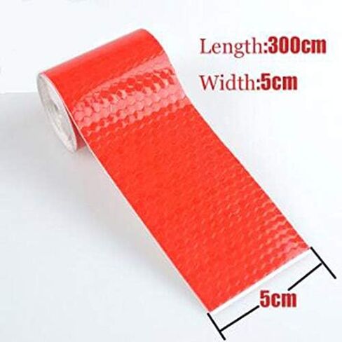 Reflective Tape 3 Rolls Safety Warning Tapes Red/White/Yellow/Reflector Conspicuity Caution Warning Sticker High Intensity Durable Waterproof Sticky Enough（ 2 inch × 3.28 Yard） in Saudi Arabia
