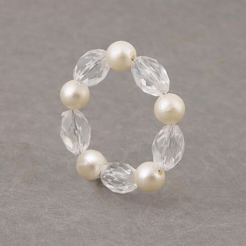 Napkin Ring Holders, Napkin Rings, Napkin Rings Set of 12, Napkin Ring Holders for Cloth Napkins, Round Serviette Rings, Napkin Ring Set, Napkin Ring Bulk - Crystal in Saudi Arabia