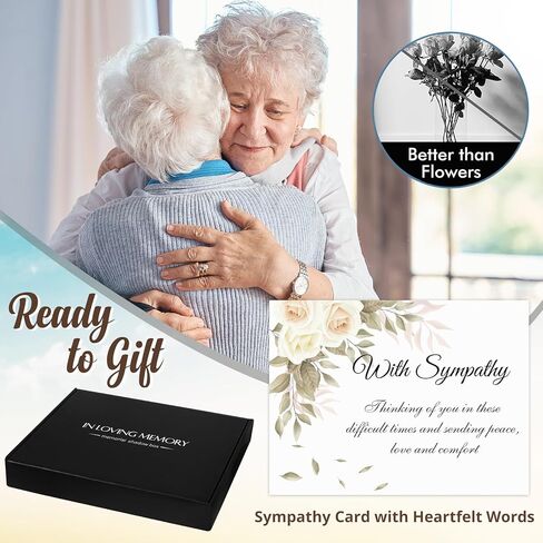 Memorial Gifts for Loss of Mom Picture Frame- Sympathy Gifts for Loss of Mother/Dad Fits 4x6 Photo, in Memory of Loved One Gifts, Bereavement Condolences Remembrance Grief Funeral Butterfly in Saudi Arabia