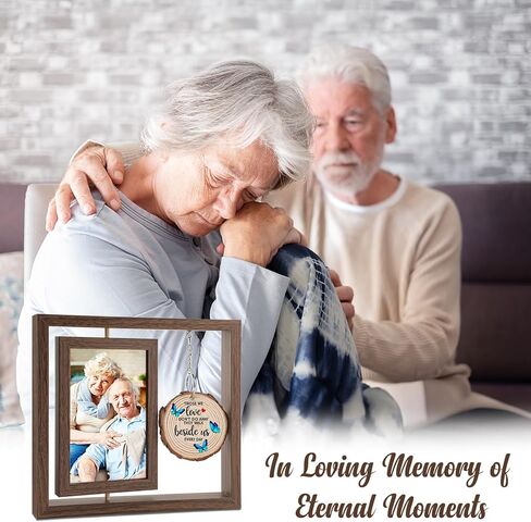 Memorial Gifts for Loss of Mom Picture Frame- Sympathy Gifts for Loss of Mother/Dad Fits 4x6 Photo, in Memory of Loved One Gifts, Bereavement Condolences Remembrance Grief Funeral Butterfly in Saudi Arabia