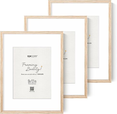 8x10 Oak Wood Picture Frame，Thin Border 8x10 Natural Solid Wood Photo Frame，Poster Frame Wall and Tabletop Photo Frame in Saudi Arabia
